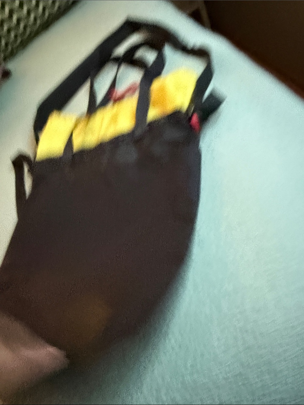 Topo Designs Black and Yellow Cinch Tote - Picture 3 of 4